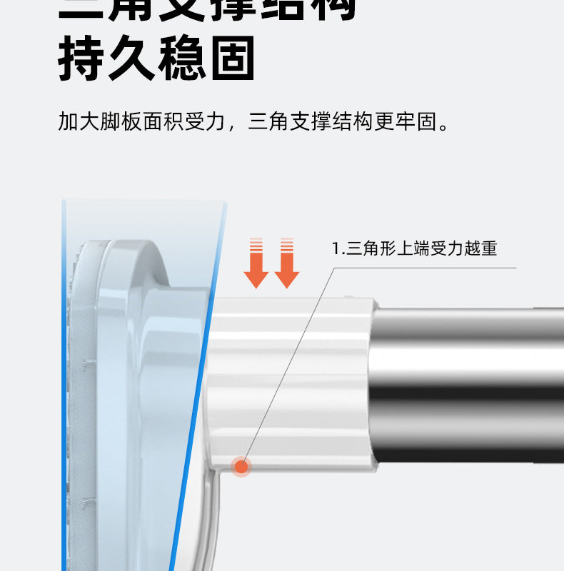 Adjustable telescopic rod, thickened stainless steel balcony extendable drying rack curtain rod wardrobe rod hanging rod