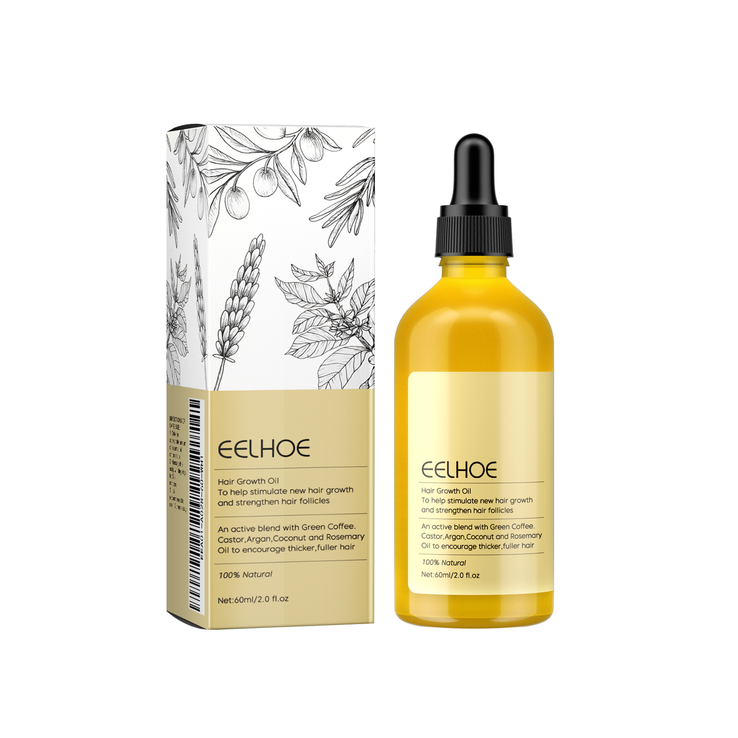 Rosemary hair oil for repairing and smoothing hair, gently nourishing and adding shine