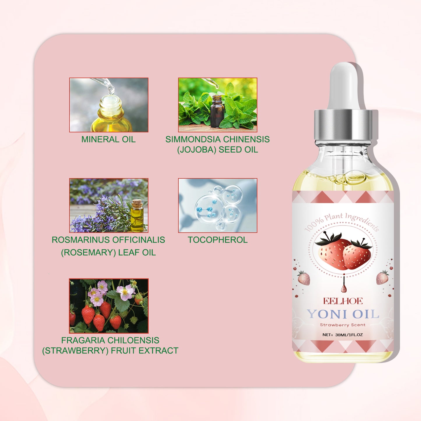 Women's intimate essential oil for odor and itching relief, body cleansing, skin tightening, and gentle care