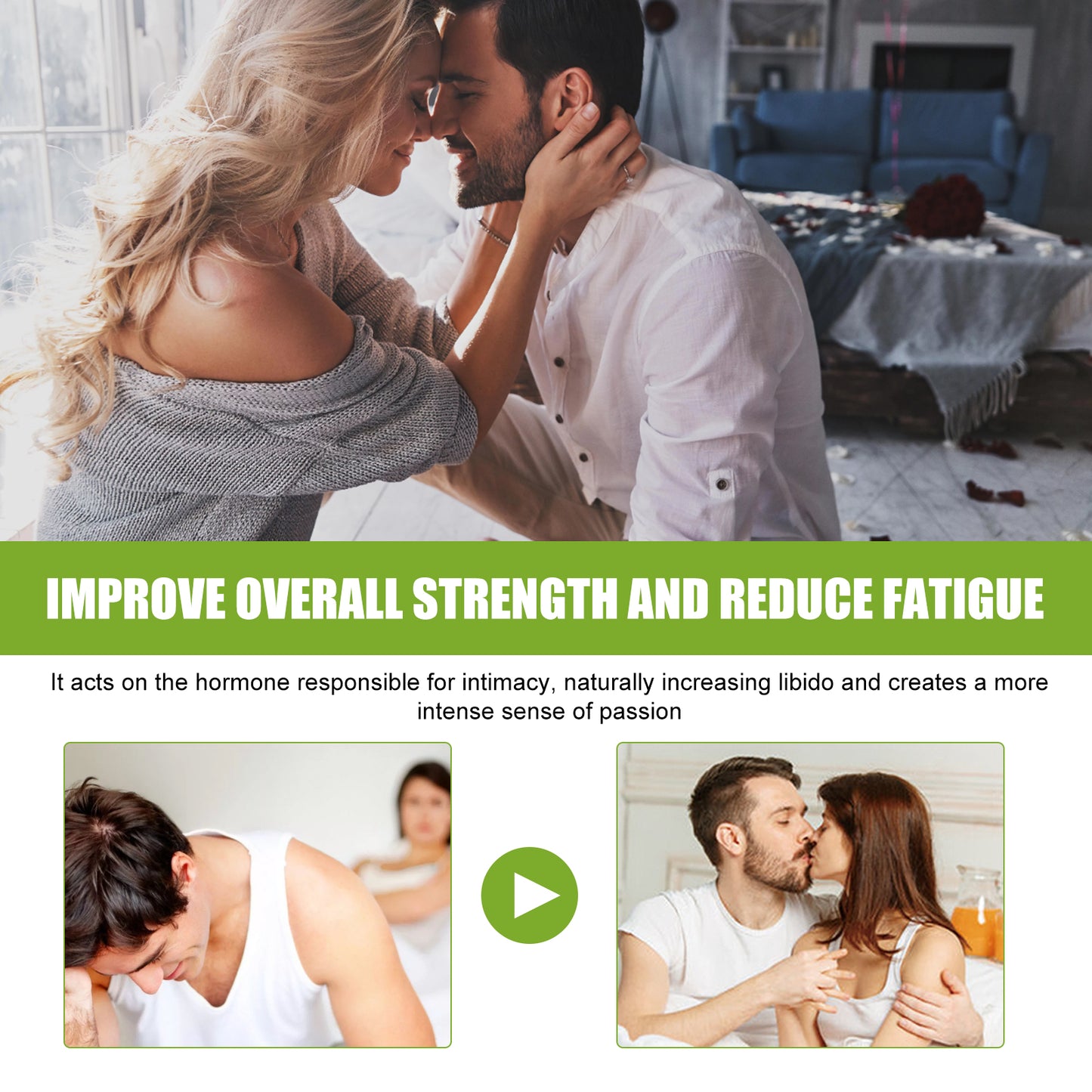 Men's body massage oil for strengthening and invigorating the body