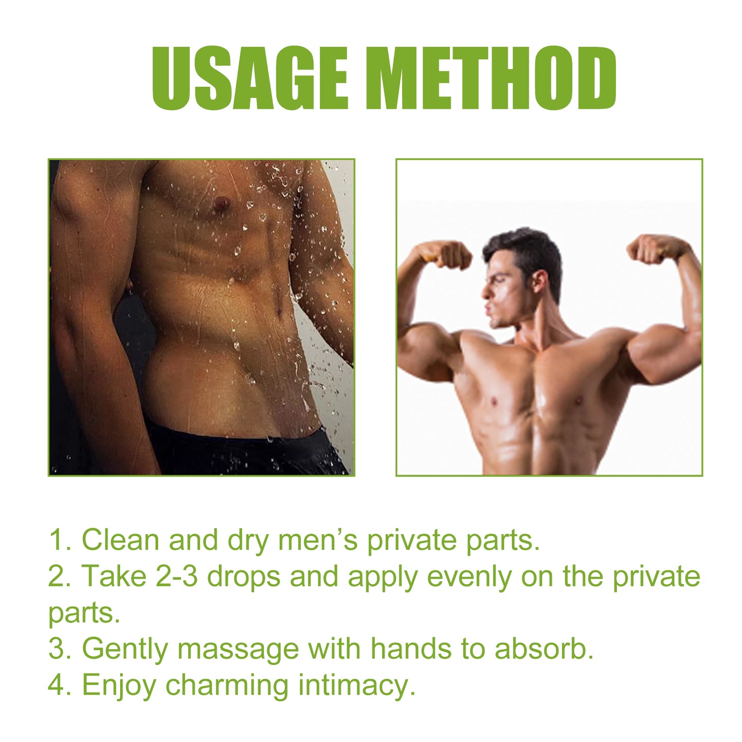 Men's body massage oil for strengthening and invigorating the body
