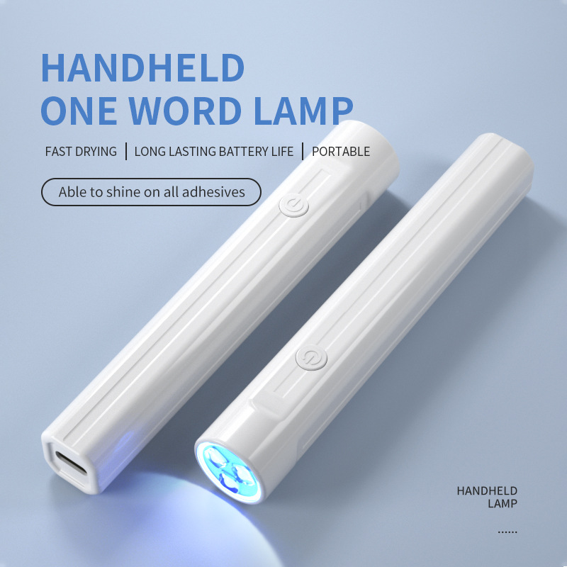 Handheld UV Light for Gel Nails, Mini Nail Light, Portable LED Nail Lamp, Cordless Rechargeable USB Nail Dryer for Fast Curing