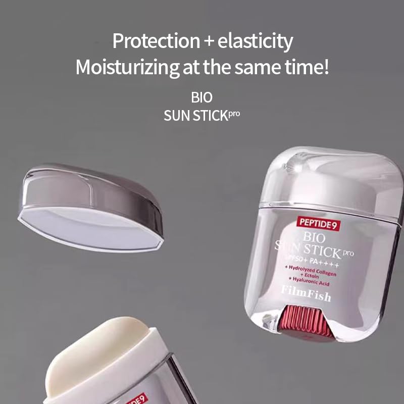 FilmFish Peptide 9 Bio Sun Stick PRO SPF50|+ Advanced UV Protection Peptide Sunscreen Stick Pro Refreshing Non Greasy