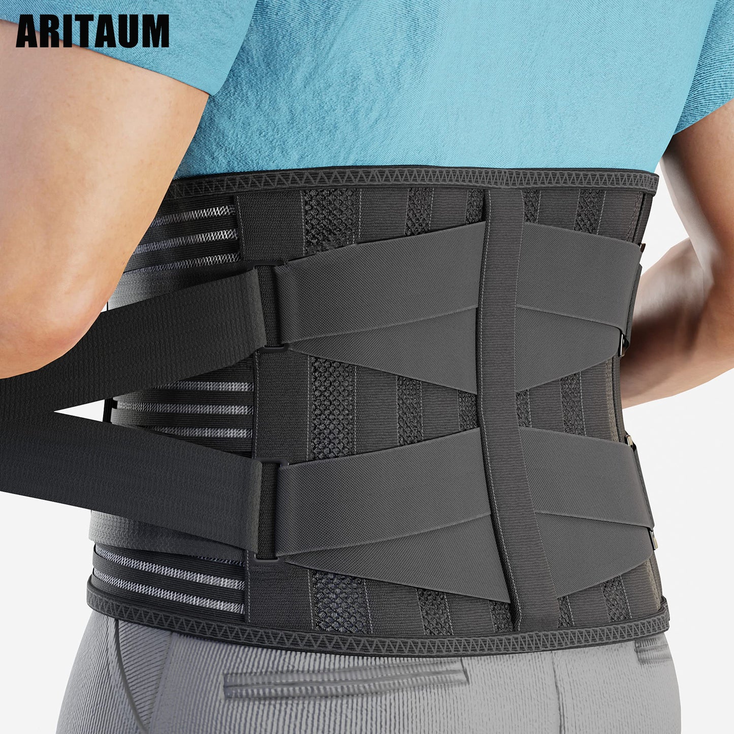 Lumbar Support Belt - Immediate Relief from Back Pain, Sciatica, Herniated Disc - Breathable Brace With Lumbar Pad - Adjustable Lower Back Waist Brace - For Men & Women
