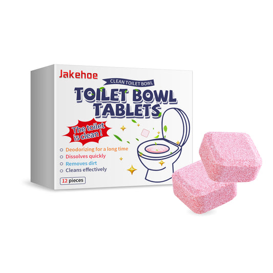 Toilet cleaner tablets for removing odors, stains, and dirt from toilets, including urine stains. These are designed for cleaning toilet bowls.