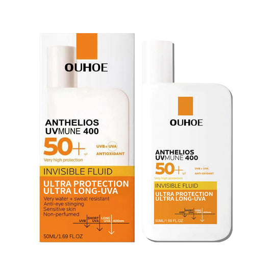 OUHOE Liquid Sunscreen: Protects against UV rays, shields from summer outdoor exposure, moisturizes and repairs facial skin.