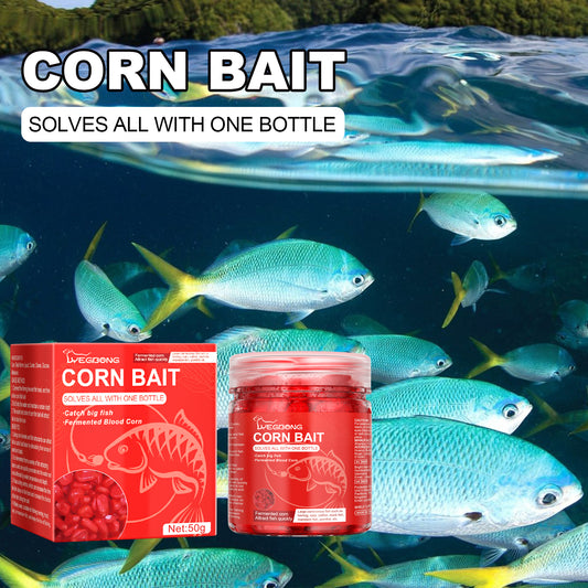 Corn-based fish bait, portable fishing attractant for reservoir fish