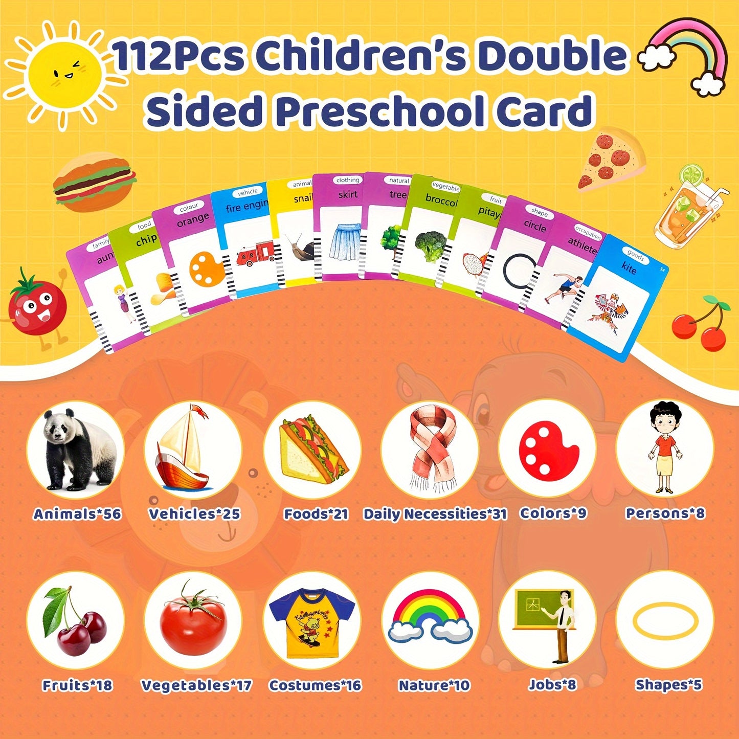 Toddlers Talking Flash Cards, Baby Learning Cards With 224 Sight Words, Educational Toy Gifts For Toddler 3-12 Year Old Boys And Girls, Montessori Toys, Speech Therapy, Autism Sensory Toys