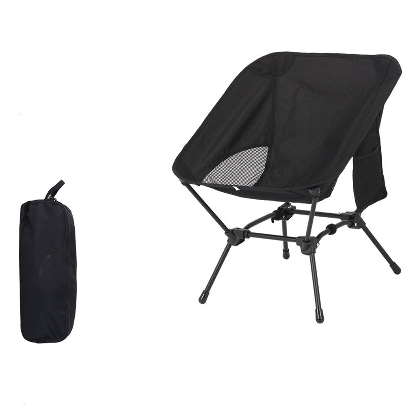 MCSA006-Portable Folding Camping Chair – 2-Way Compact Backpacking &amp; Beach Chair with Side Pocket,"Hiking, mountain climbing, compact and lightweight folding beach chairs."