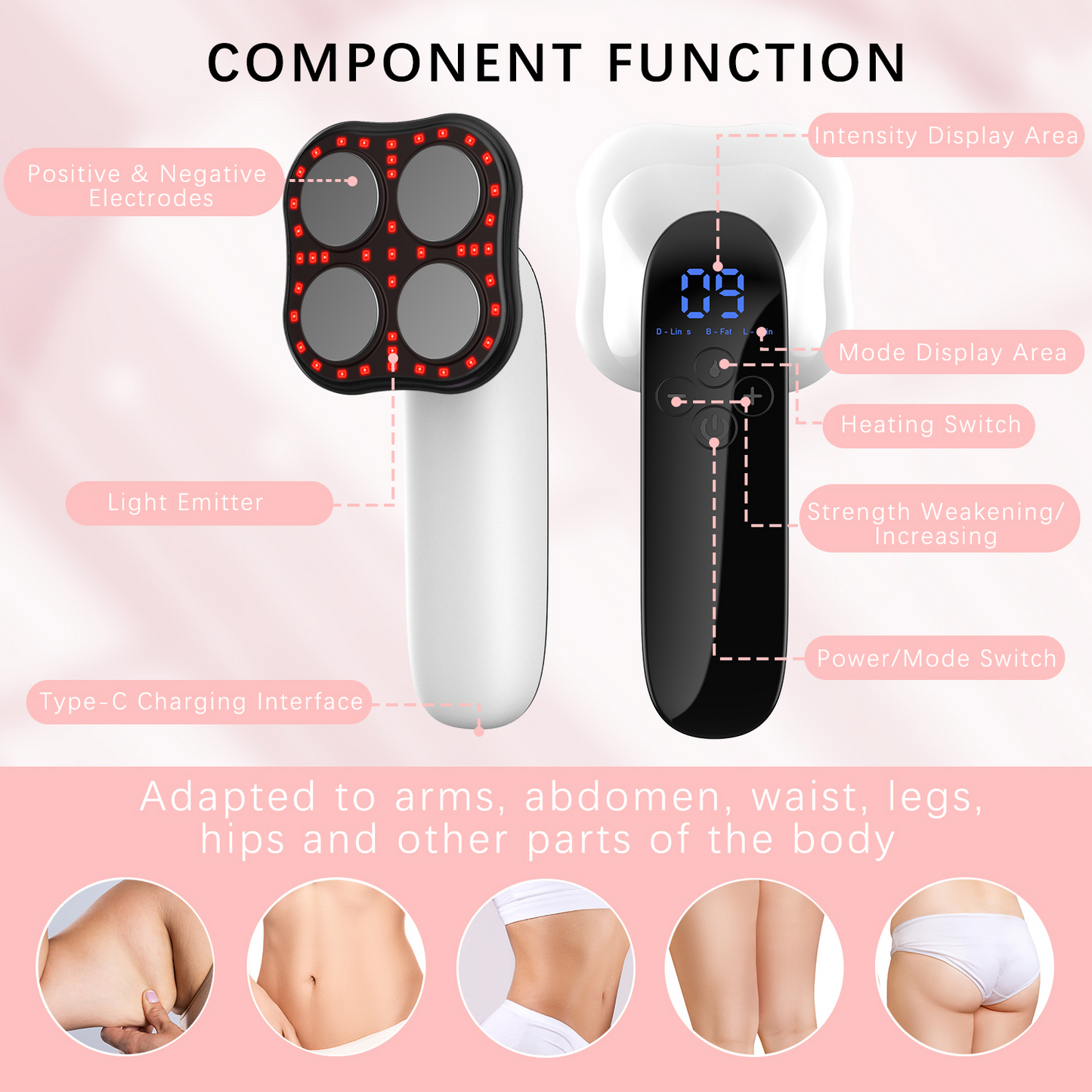 New fat-burning and fat-reducing instrument, weight-loss, fat-dissolving and slimming instrument, shaping and fat-blasting instrument