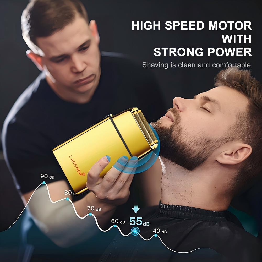 LARGNER Hair Clippers for Men Professional, Cordless Beard Trimmer
