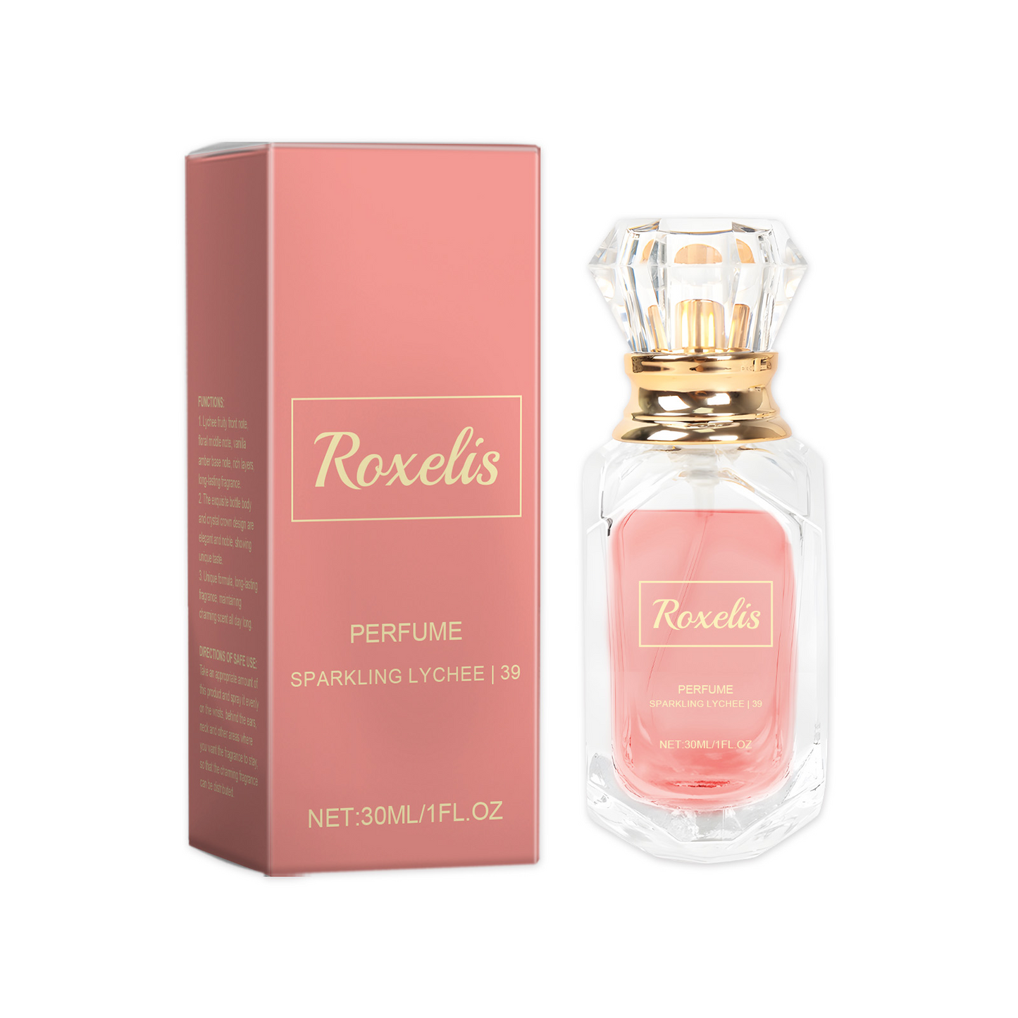 Lychee flavored crystal crown perfume 30ML/1FL.OZ Elegant style fresh body fragrance light lingering fresh lychee fragrance perfume women's perfume