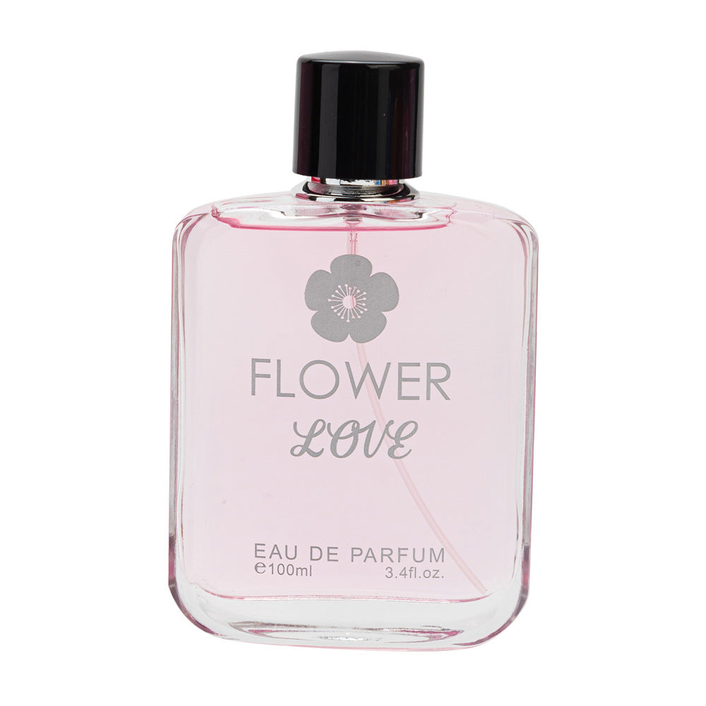 1 bottle of Flower Love Women's Perfume 100ml Long Lasting Fresh Perfume, Light Fragrance, Charming and Distant Women's Perfume, Long Lasting Light Fragrance, Fresh and Natural Fragrance, Women's Luxury Perfume Spray, Long Lasting Fragrance, Vintage Style