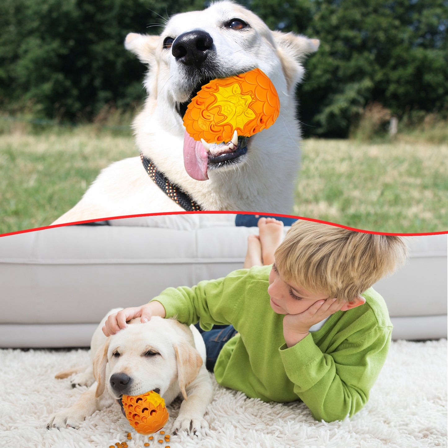 Dragon Egg Dog Chew Toys for Aggressive Chewers - Toughest Indestructible Dog Toys for Aggressive Heavy Chewers Lifetime Replacement, Tough Dogs Toys for Medium Large Bully Breed