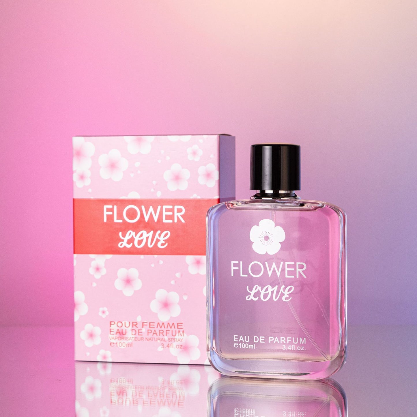 1 bottle of Flower Love Women's Perfume 100ml Long Lasting Fresh Perfume, Light Fragrance, Charming and Distant Women's Perfume, Long Lasting Light Fragrance, Fresh and Natural Fragrance, Women's Luxury Perfume Spray, Long Lasting Fragrance, Vintage Style